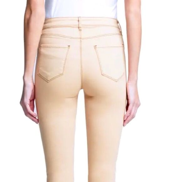 L’AGENCE Jeans Margot High Rise Skinny Ankle Candy Ginger Neutral Quiet Luxury - Picture 4 of 16